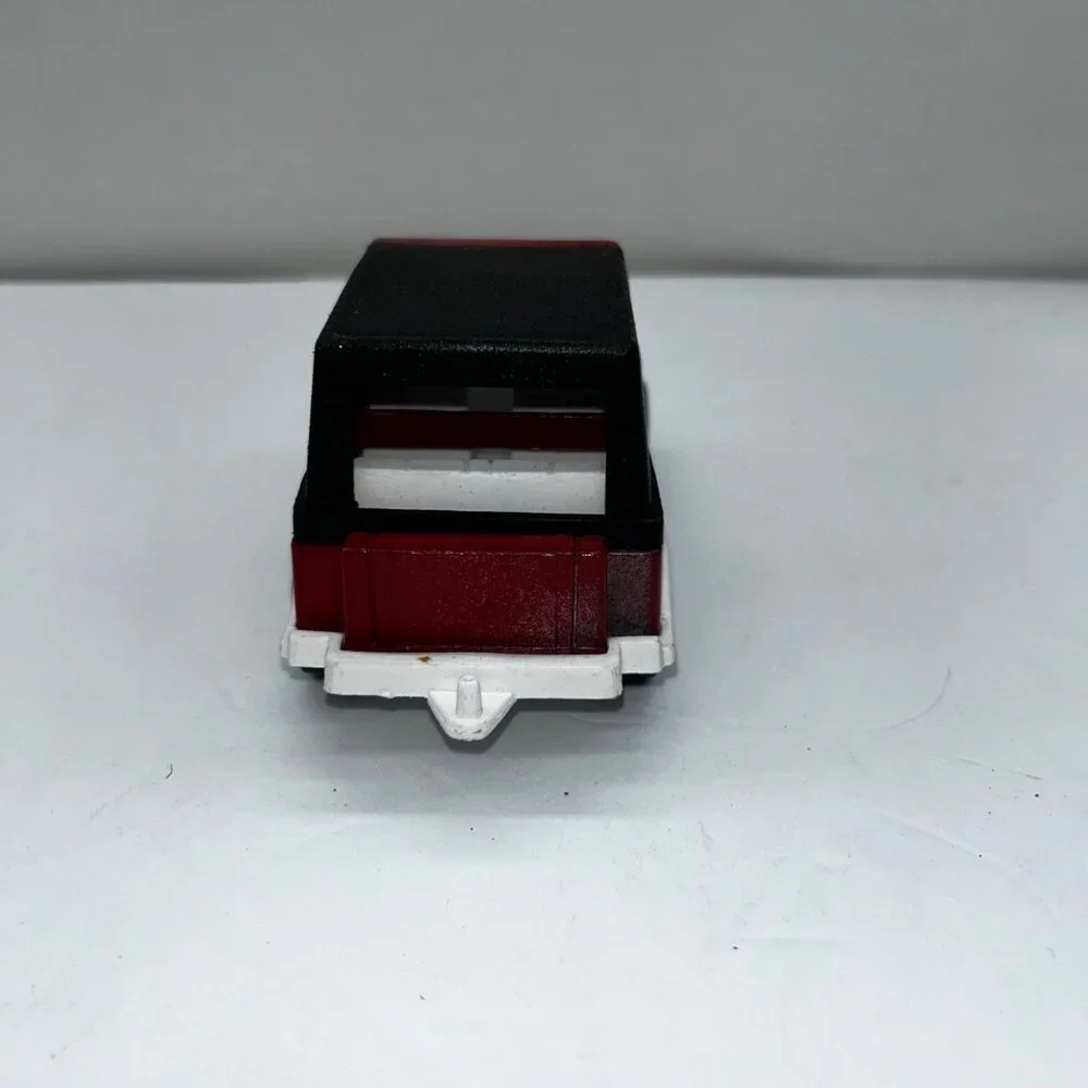 Vintage Tootsie Toy Red Diecast Jeep with Plastic Black Hardtop Cj7 4 x 4 Vintag
